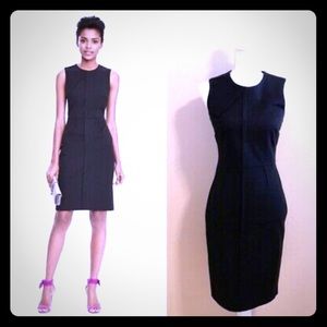 Banana Republic bi-stretch sheath black dress